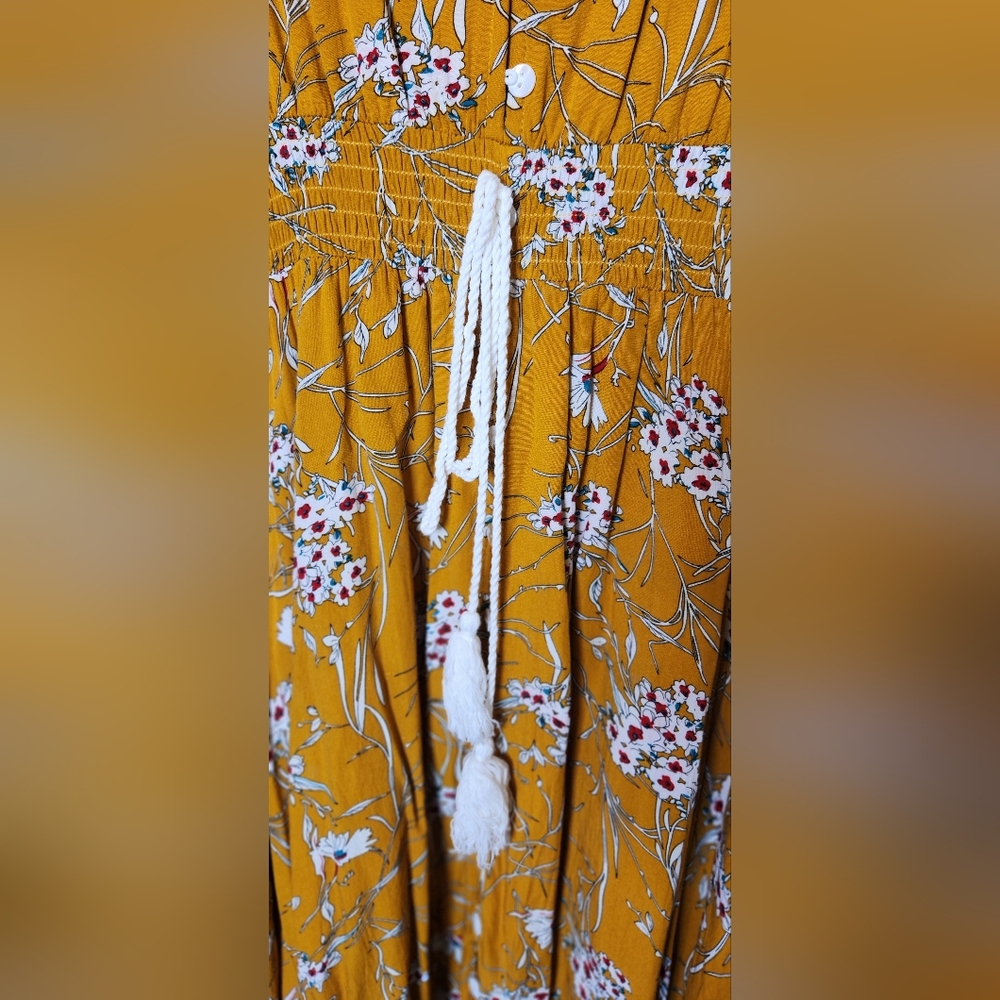 XL Floral Midi Dress - fall autumn Boho Vibes! 🌼 - Picture 2 of 7
